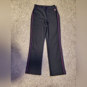 Black Fila Workout Pants